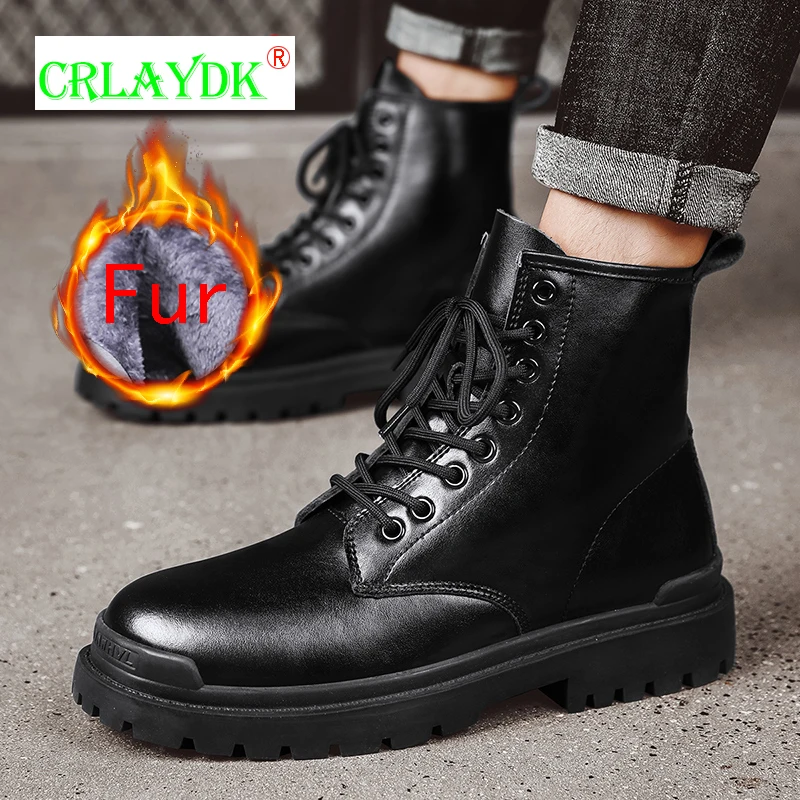 Модные мотоциклетные ботинки CRLAYDK для пары, зимняя мужская сохраняющая тепло прогулочная обувь, изолированные кожаные ботинки с меховой по...
Модные мотоциклетные ботинки CRLAYDK для пары, зимняя мужская сохраняющая тепло прогулочная обувь, изолированные кожаные ботинки с меховой по...
