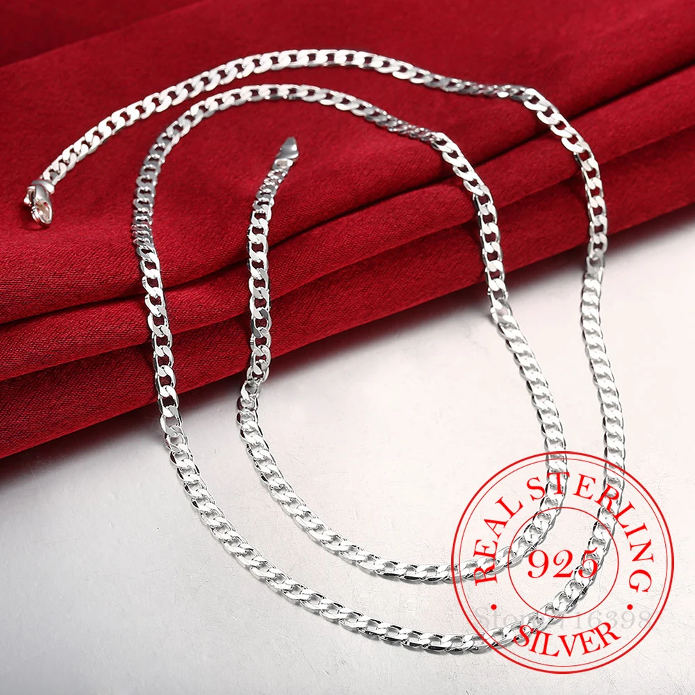 Slim 925 Sterling Silver 4mm 40-75cm Figaro Chain Necklace for Women Girl Boy Kids Italy Jewelry Kolye Collares Sieraden Colier
Slim 925 Sterling Silver 4mm 40-75cm Figaro Chain Necklace for Women Girl Boy Kids Italy Jewelry Kolye Collares Sieraden Colier