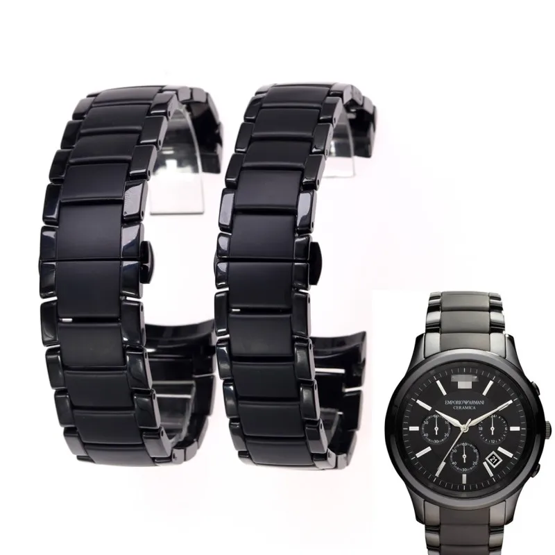 Черный Гладкий матовый керамический ремешок для часов Armani Watch Ar1451ar1452ar1475ar1474, 22 мм 24 мм
Черный Гладкий матовый керамический ремешок для часов Armani Watch Ar1451ar1452ar1475ar1474, 22 мм 24 мм