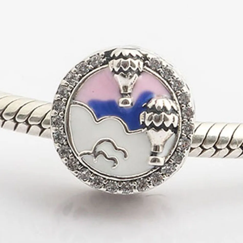 Аутентичные S925 серебряные бусины эмаль воздушный шар пуговицы очаровательные с кристаллом для женщин браслет DIY ювелирные изделия 
Аутентичные S925 серебряные бусины эмаль воздушный шар пуговицы очаровательные с кристаллом для женщин браслет DIY ювелирные изделия