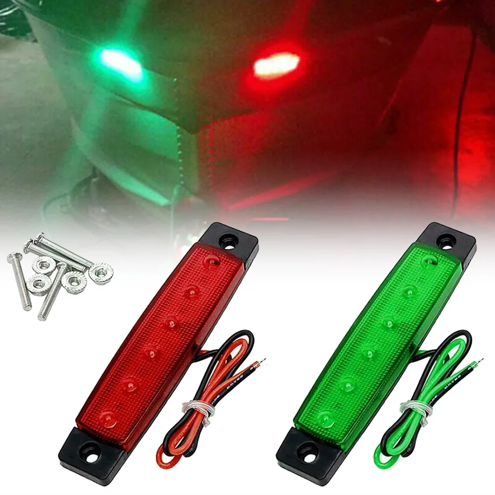 2pc 6LED 12-24V Bus Trailer Boat Stern Light Side Marking Indicator Red + Green Indicator Lights
2pc 6LED 12-24V Bus Trailer Boat Stern Light Side Marking Indicator Red + Green Indicator Lights