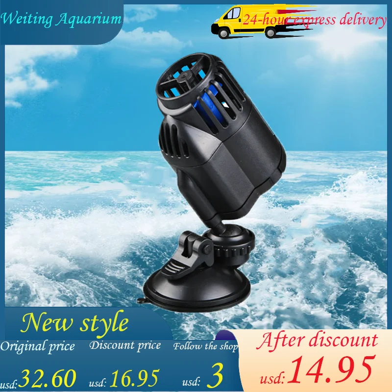 Водяной насос для аквариума Sunsun Wave Maker 220 В 2 5 Вт 3 6 12 24 48 Вт|Воздушные насосы и