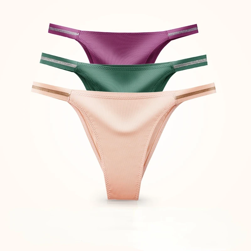 Women Sexy Soft Thongs Lingerie Low-waist Panties Seamless Comfortable Solid Color Underwear Female G String Intimates Lingerie 
Women Sexy Soft Thongs Lingerie Low-waist Panties Seamless Comfortable Solid Color Underwear Female G String Intimates Lingerie