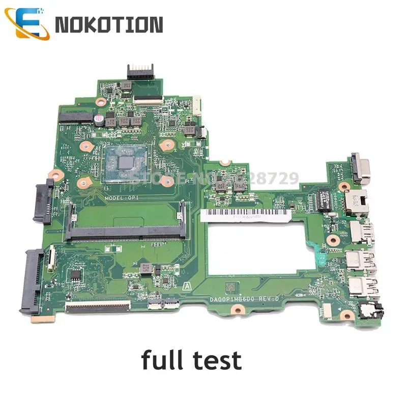 Материнская плата NOKOTION DA00P1MB6D0, материнская плата для ноутбука HP 14-BS 14-BS043N, DDR3L, полностью протестирована
Материнская плата NOKOTION DA00P1MB6D0, материнская плата для ноутбука HP 14-BS 14-BS043N, DDR3L, полностью протестирована
