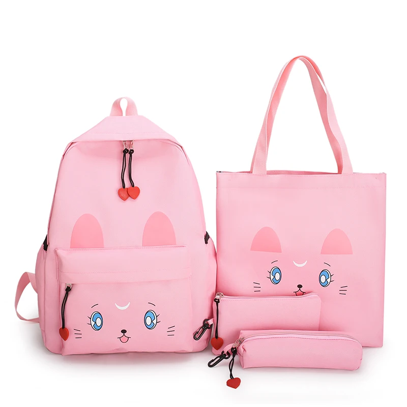 4piece women kawaii Backpack Kids cute School Backpack canvas travel bagpack big Book Bags school bags for teenage girls mochila
4piece women kawaii Backpack Kids cute School Backpack canvas travel bagpack big Book Bags school bags for teenage girls mochila