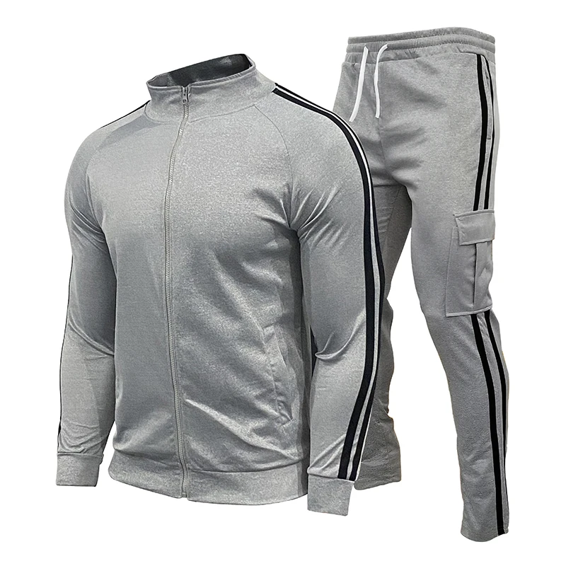 2021 Spring And Autumn Brand Fashion Men's Two-Piece Striped Sportswear Men's Zipper Top Outdoor Sports Pants Track Suit Suit
2021 Spring And Autumn Brand Fashion Men's Two-Piece Striped Sportswear Men's Zipper Top Outdoor Sports Pants Track Suit Suit