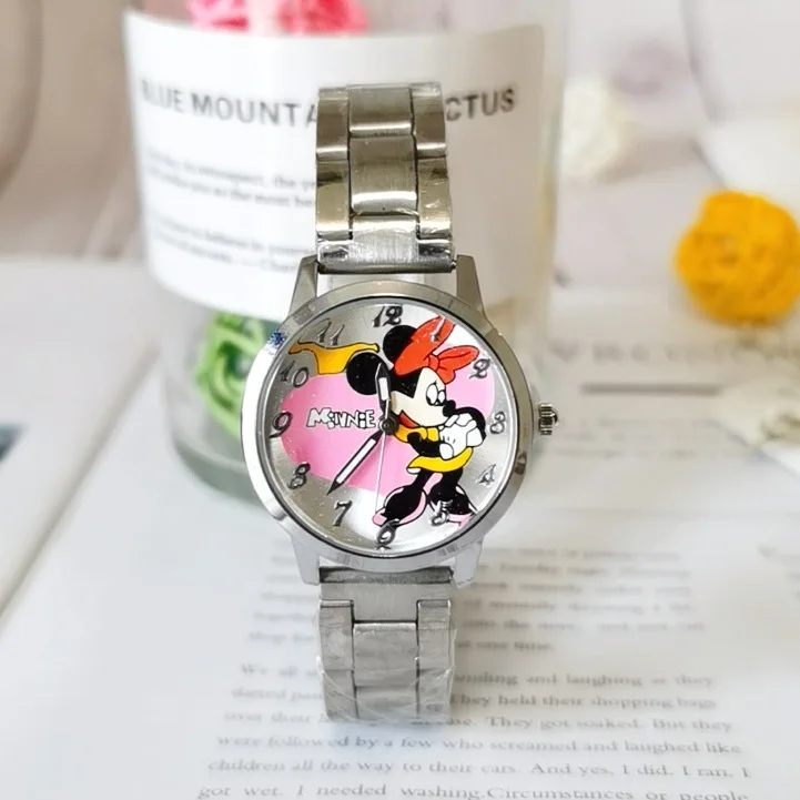Новинка детские часы Disney Микки Минни Маус для мальчиков девочек аниме браслет из