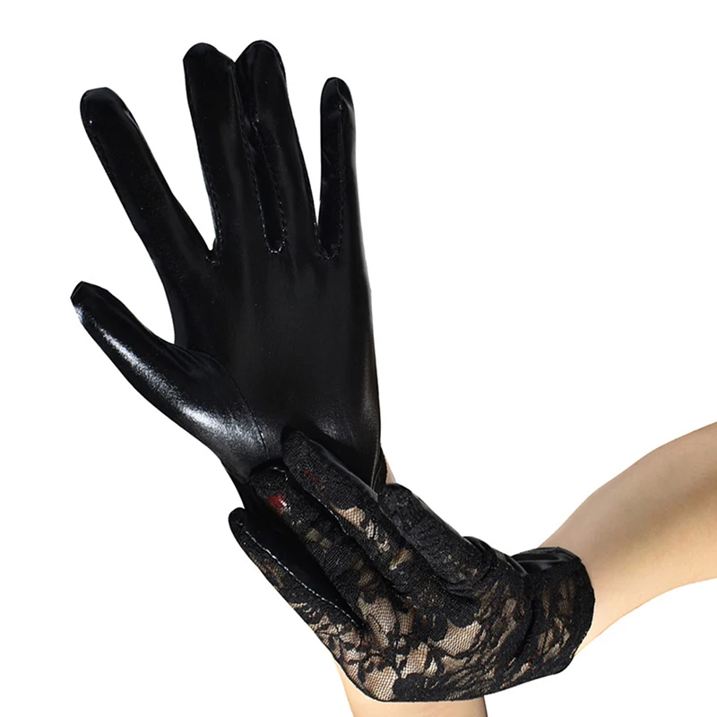 Fashion Women's Lace Leather Gloves Full Finger Black Lace Gloves Ladies Punk Party Costume Gloves
Fashion Women's Lace Leather Gloves Full Finger Black Lace Gloves Ladies Punk Party Costume Gloves