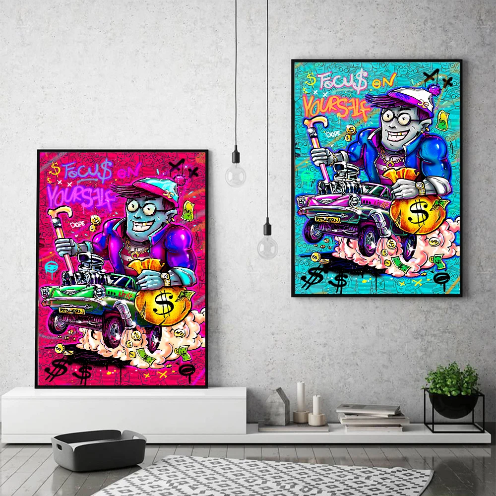 Pop Art Canvas Painting Graffiti Art Make Money Canvas Painting Posters And Prints Wall Art Picture For Living Room Decor
Pop Art Canvas Painting Graffiti Art Make Money Canvas Painting Posters And Prints Wall Art Picture For Living Room Decor