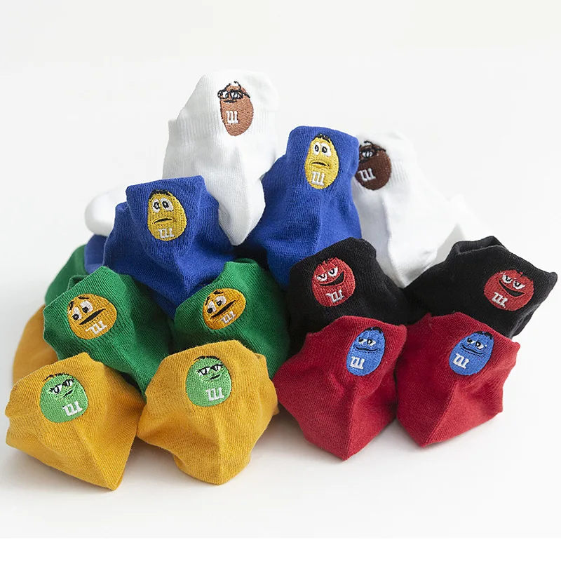 Spring Women Short Socks Kawaii Cartoon Creative Heel Funny Chocolate Bean Embroidery Cute Ankle Shallow Mouth Cotton Boat Socks
Spring Women Short Socks Kawaii Cartoon Creative Heel Funny Chocolate Bean Embroidery Cute Ankle Shallow Mouth Cotton Boat Socks