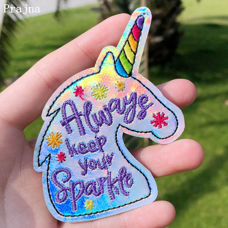 Prajna Colorful Unicorn Patches Magic Rainbow Iron On Patches On Clothes Embroidered Patches For Clothing Applique Stripes DIY
Prajna Colorful Unicorn Patches Magic Rainbow Iron On Patches On Clothes Embroidered Patches For Clothing Applique Stripes DIY