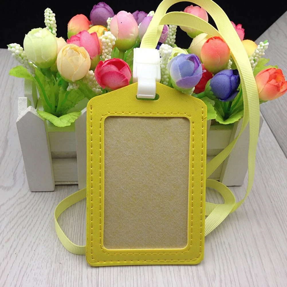 1PCS Women Men Name Credit Card PU Bank Card Neck Strap Card Bus ID Holders Candy Colors Holders Identity Badge With Lanyard
1PCS Women Men Name Credit Card PU Bank Card Neck Strap Card Bus ID Holders Candy Colors Holders Identity Badge With Lanyard