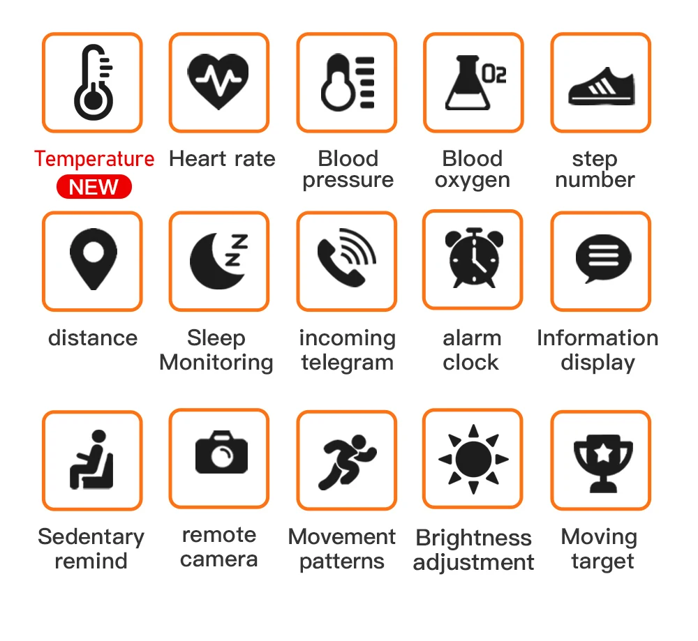 C6T Body Thermometer Smart Bracelet Watch Ip67 Waterproof Heart Rate Monitor Smartband Wristband Fitness Health Tracker
C6T Body Thermometer Smart Bracelet Watch Ip67 Waterproof Heart Rate Monitor Smartband Wristband Fitness Health Tracker