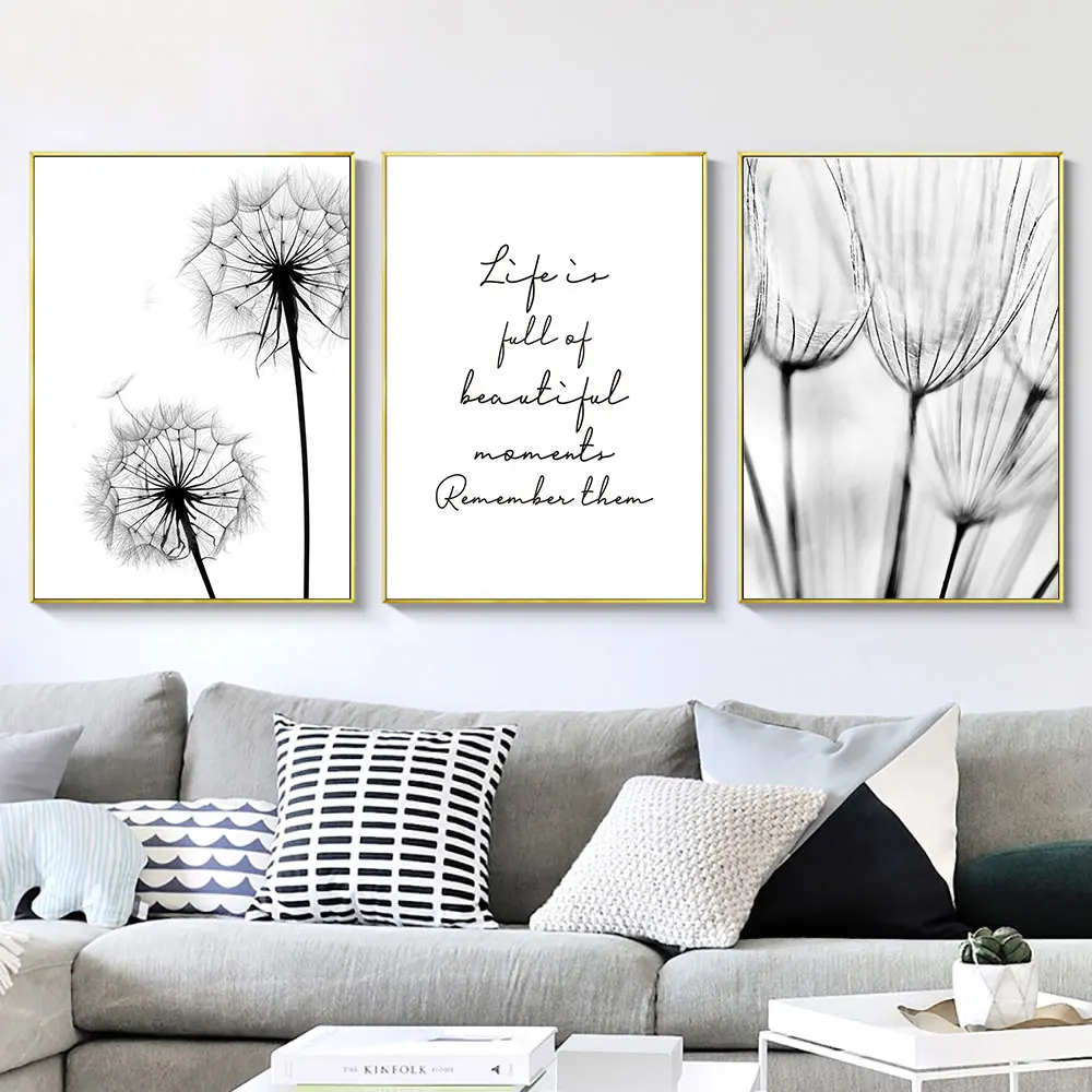 Black And White Pictures Dandelion Painting Canvas Canvas Quote Art Print Nordic Dandelion Poster Wall Art Bedroom Unframed
Black And White Pictures Dandelion Painting Canvas Canvas Quote Art Print Nordic Dandelion Poster Wall Art Bedroom Unframed
