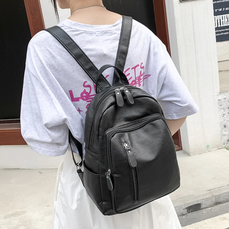 SEETIC Quality Pu Leather Backpack Women Fashion Ladies Travel Bag Anti-Theft Waterproof Laptop Bag Female Solid Color SchoolBag
SEETIC Quality Pu Leather Backpack Women Fashion Ladies Travel Bag Anti-Theft Waterproof Laptop Bag Female Solid Color SchoolBag