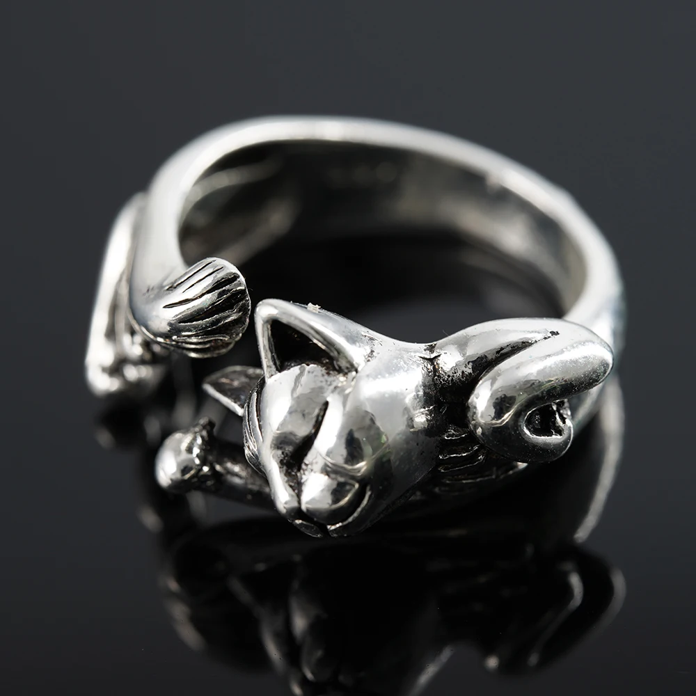 Cute Fortune Cat Shape Women Opening Rings Silver Color Dance Party Finger Ring Delicate Girl Gift New Fashion Jewelry
Cute Fortune Cat Shape Women Opening Rings Silver Color Dance Party Finger Ring Delicate Girl Gift New Fashion Jewelry
