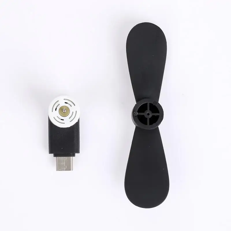 Мини-вентилятор для телефона с портом USB Type-C малое потребление энергии 5