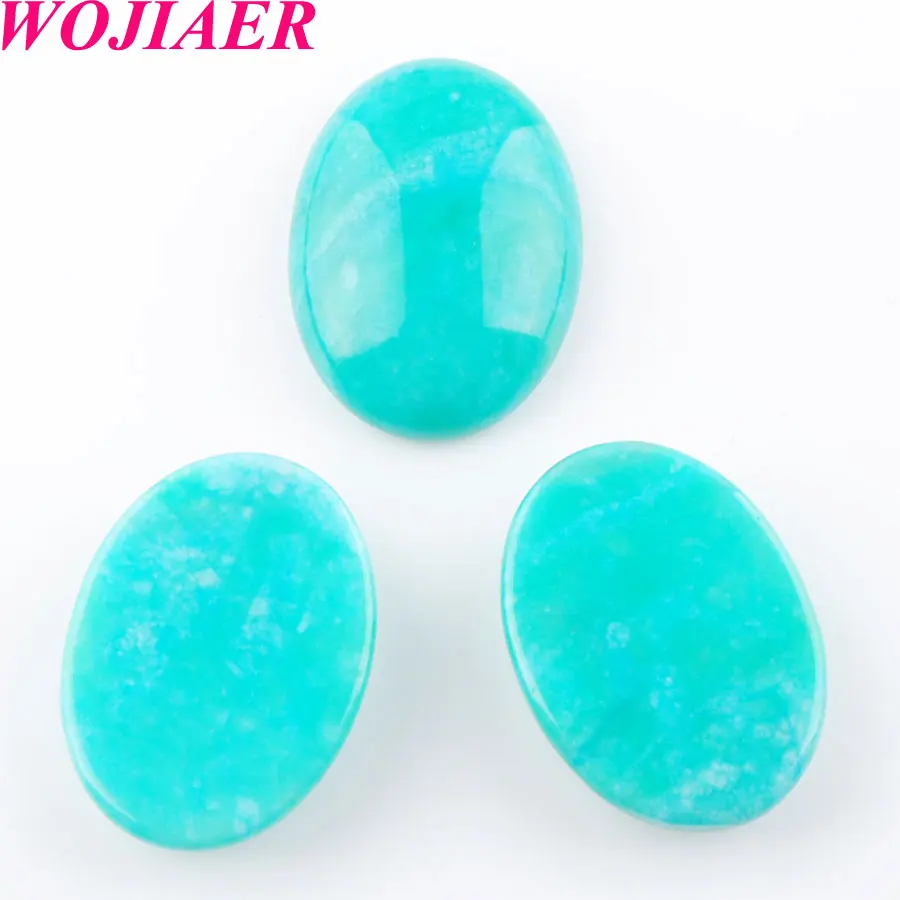 WOJIAER Natural Amazonite 22x30x8mm Gem Stones No Drilled Hole Oval Cabochon CAB Bead for Men DIY Handcrafted Jewelry PU8105
WOJIAER Natural Amazonite 22x30x8mm Gem Stones No Drilled Hole Oval Cabochon CAB Bead for Men DIY Handcrafted Jewelry PU8105
