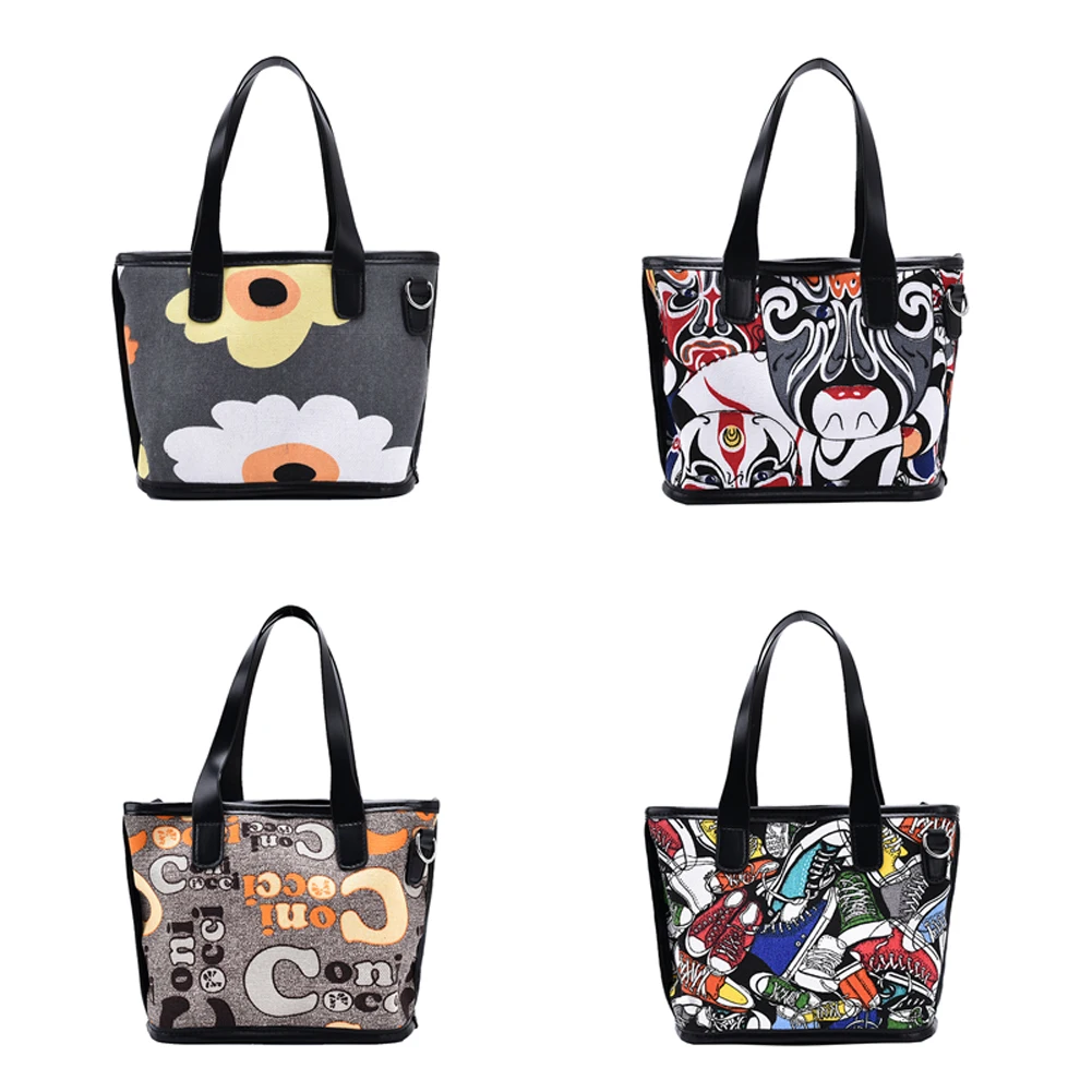 Fashion Printed Crossbody Handbag Totes Women Canvas Simple Casual Shoulder Purse Female Portable Travel Messenger Bag 
Fashion Printed Crossbody Handbag Totes Women Canvas Simple Casual Shoulder Purse Female Portable Travel Messenger Bag