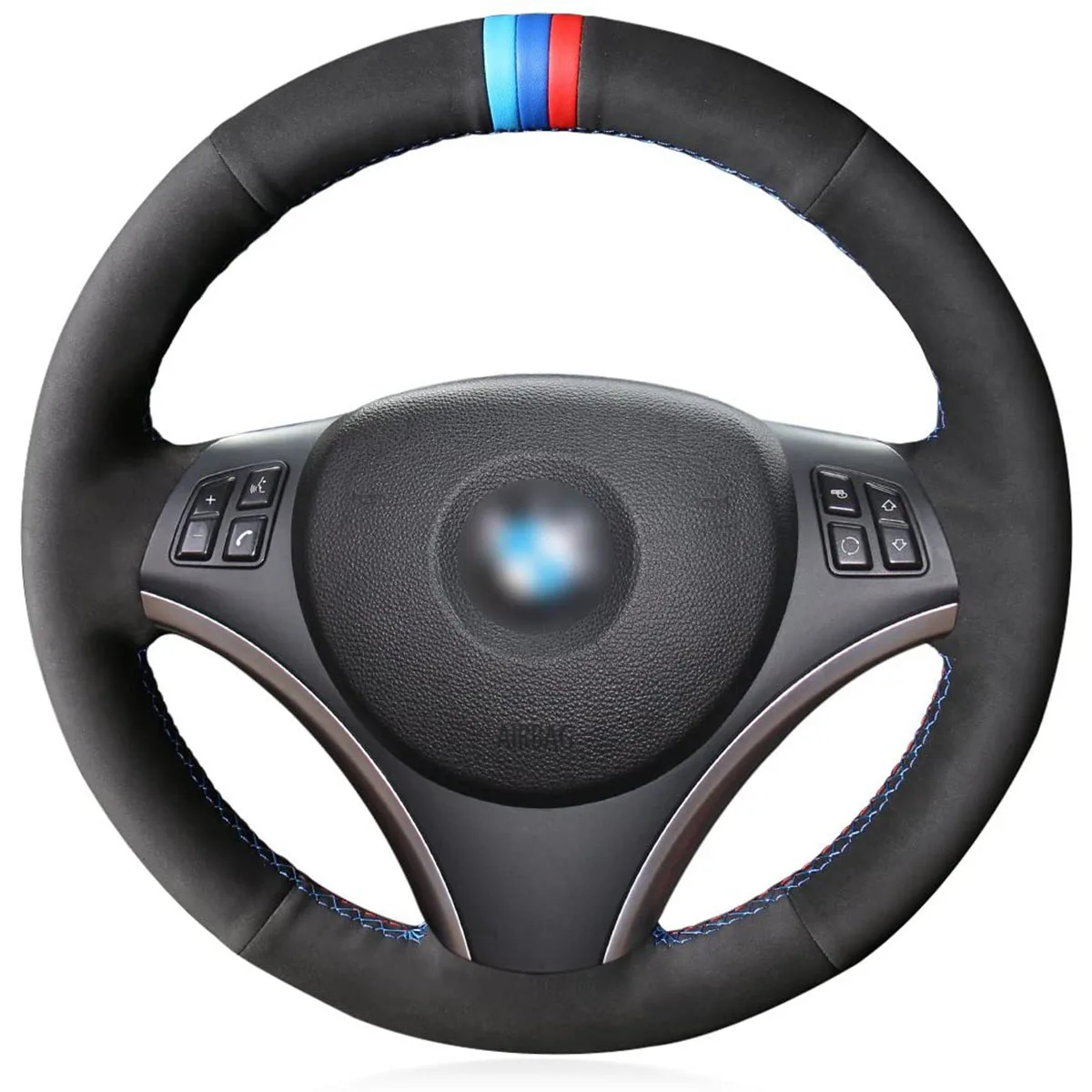 Black Suede steering wheel cover for 1 Series E81 E82 E87 E88 2008-2012 / 3 Series E90 E91 E92 E93 2006-2011
Black Suede steering wheel cover for 1 Series E81 E82 E87 E88 2008-2012 / 3 Series E90 E91 E92 E93 2006-2011