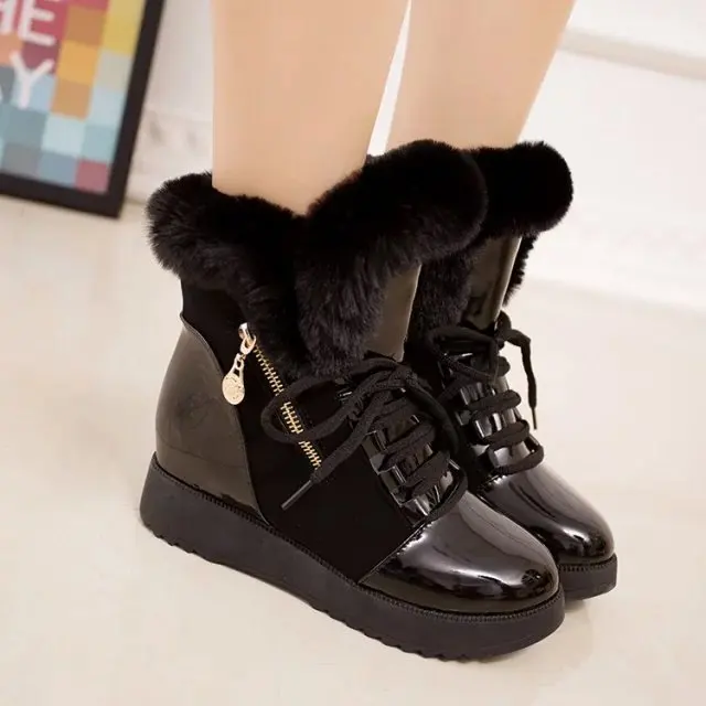 Women Winter High Boots Keep Warm Snow Boots Color Matching Plush Casual Simplicity Water Proof Thick Bottom Women Cotton Boots
Women Winter High Boots Keep Warm Snow Boots Color Matching Plush Casual Simplicity Water Proof Thick Bottom Women Cotton Boots
