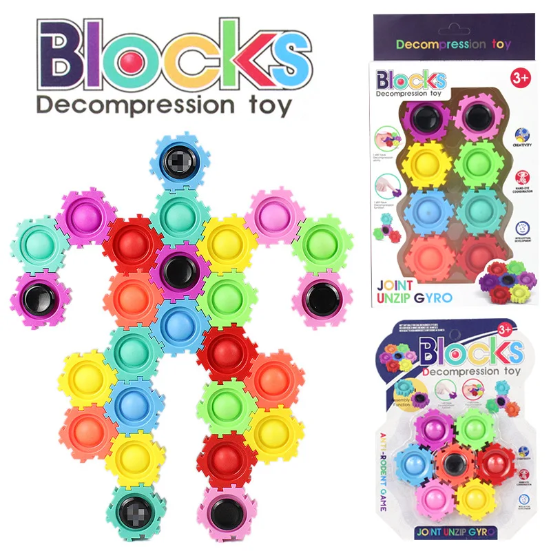 Unlimited Splicing Building Blocks Gyro Fingertip Gyro Combination Assembling Rodent-Killing Pioneer Building Blocks Children's
Unlimited Splicing Building Blocks Gyro Fingertip Gyro Combination Assembling Rodent-Killing Pioneer Building Blocks Children's
