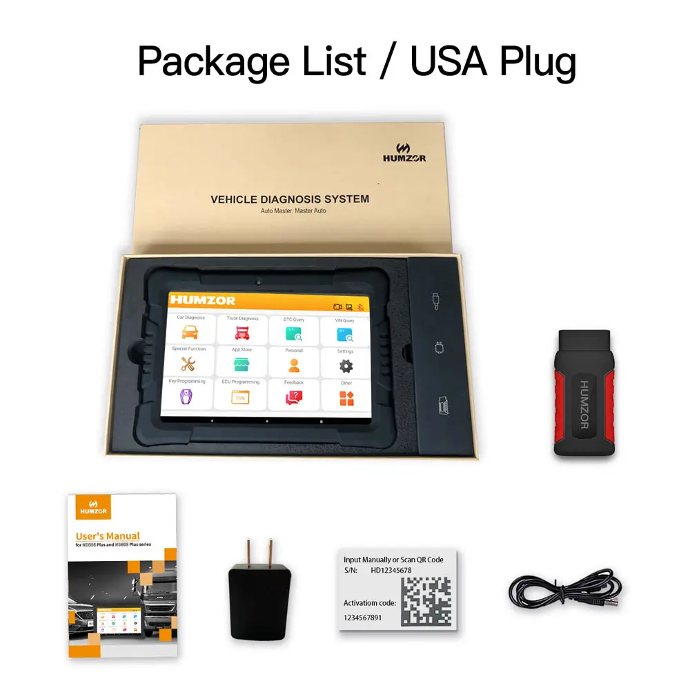 Humzor NexzDAS ND606 Plus Full-System Auto Diagnosis Tool OBD2 Scanner Key Programmer For Cars Heavy Duty Trucks ECU Programming
Humzor NexzDAS ND606 Plus Full-System Auto Diagnosis Tool OBD2 Scanner Key Programmer For Cars Heavy Duty Trucks ECU Programming