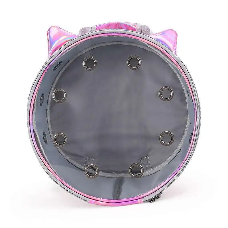 New laser transparent pet backpack cat bag portable hand out breathable double shoulder pet supplies space package 
New laser transparent pet backpack cat bag portable hand out breathable double shoulder pet supplies space package