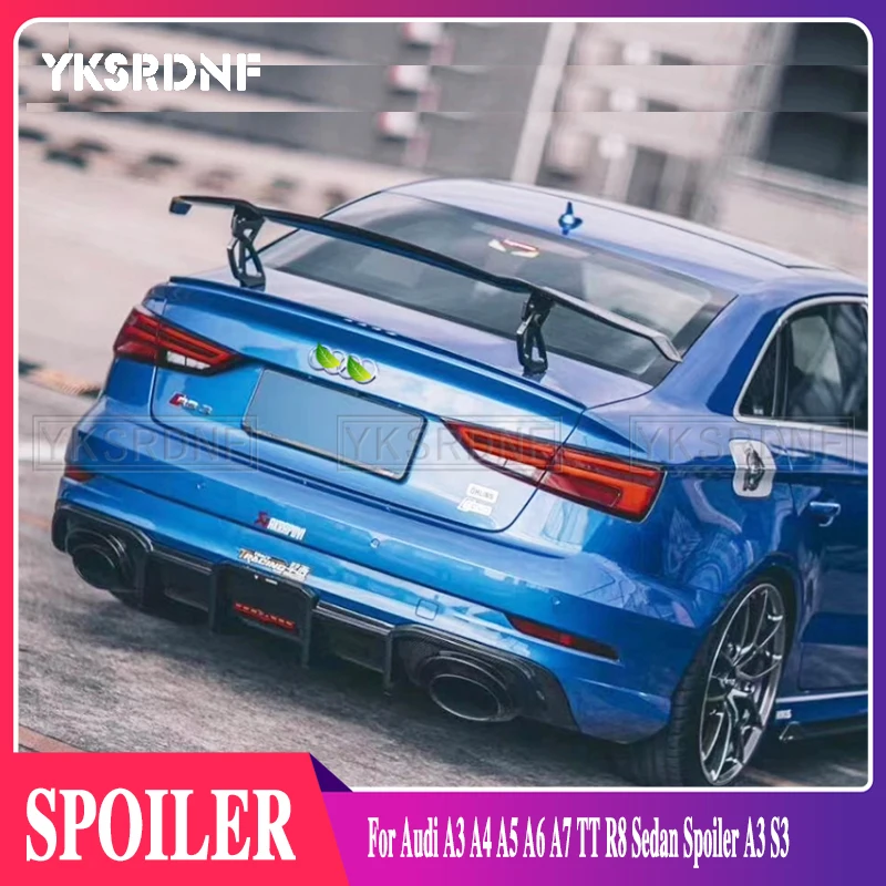 For Audi A3 A4 A5 A6 A7 TT R8 Sedan Spoiler A3 S3 ABS Rear Roof Spoiler Wing Trunk Lip Boot Cover Car Styling
For Audi A3 A4 A5 A6 A7 TT R8 Sedan Spoiler A3 S3 ABS Rear Roof Spoiler Wing Trunk Lip Boot Cover Car Styling