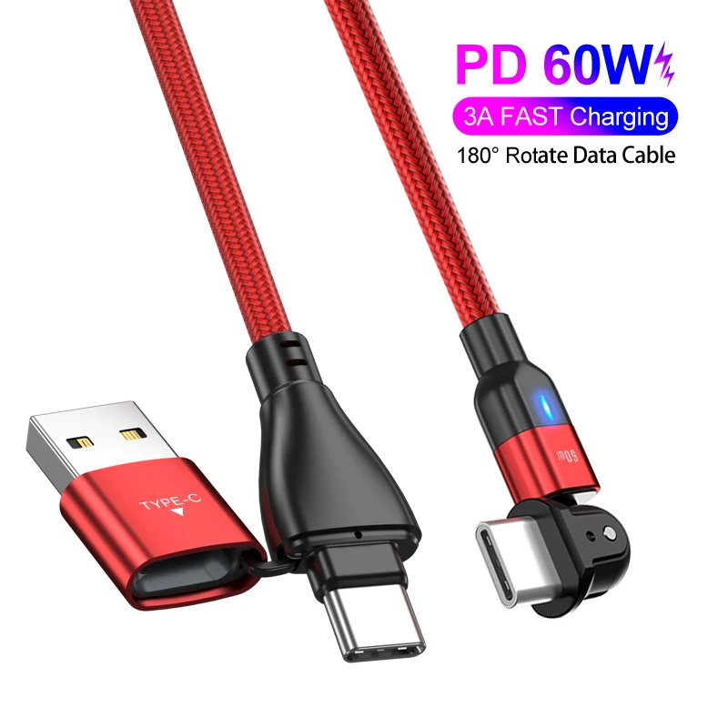 USB C to USB C Cable 60W QC PD 2 in 1 USB-A/C to USB-C Fast Charger Cord for Apple MacBook Pro Air iPad Pro Samsung Galaxy S21
USB C to USB C Cable 60W QC PD 2 in 1 USB-A/C to USB-C Fast Charger Cord for Apple MacBook Pro Air iPad Pro Samsung Galaxy S21