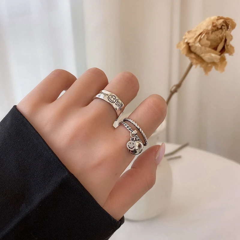 Besimpol High Quality 925 Sterling Silver Ring Trendy Simple All-match Unique Design Adjustable Rings For Women Daily Accessorie
Besimpol High Quality 925 Sterling Silver Ring Trendy Simple All-match Unique Design Adjustable Rings For Women Daily Accessorie