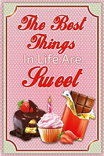 The Best Things in Life are Sweet Theme Metal Tin Sign 8x12 Inch Home Kitchen Garage Decor Retro Tin Sign
The Best Things in Life are Sweet Theme Metal Tin Sign 8x12 Inch Home Kitchen Garage Decor Retro Tin Sign