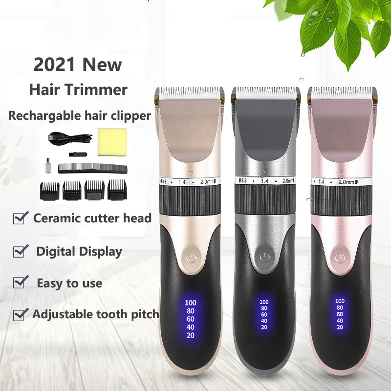 New Electric Hair clipper Rechargeable Breard Trimmer Cordless Shaver Trimmer 0mm Ceram Blade Men Barber Hair Cutting Machine
New Electric Hair clipper Rechargeable Breard Trimmer Cordless Shaver Trimmer 0mm Ceram Blade Men Barber Hair Cutting Machine