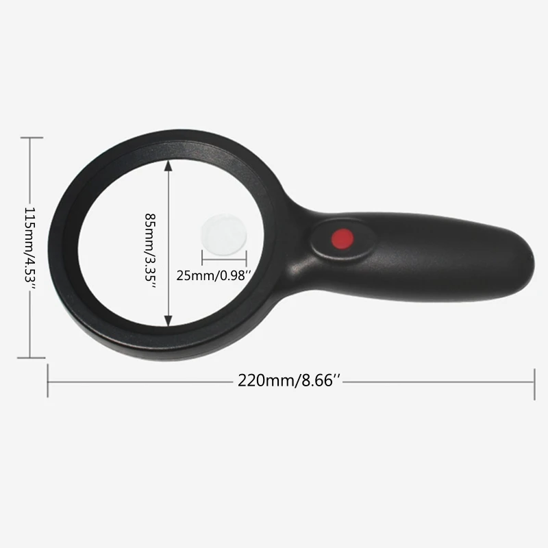 18 LED Lights Handheld Magnifying Glass 10X 20X Double Lens Magnifier for Reading Coins Jewelry Stamps
18 LED Lights Handheld Magnifying Glass 10X 20X Double Lens Magnifier for Reading Coins Jewelry Stamps