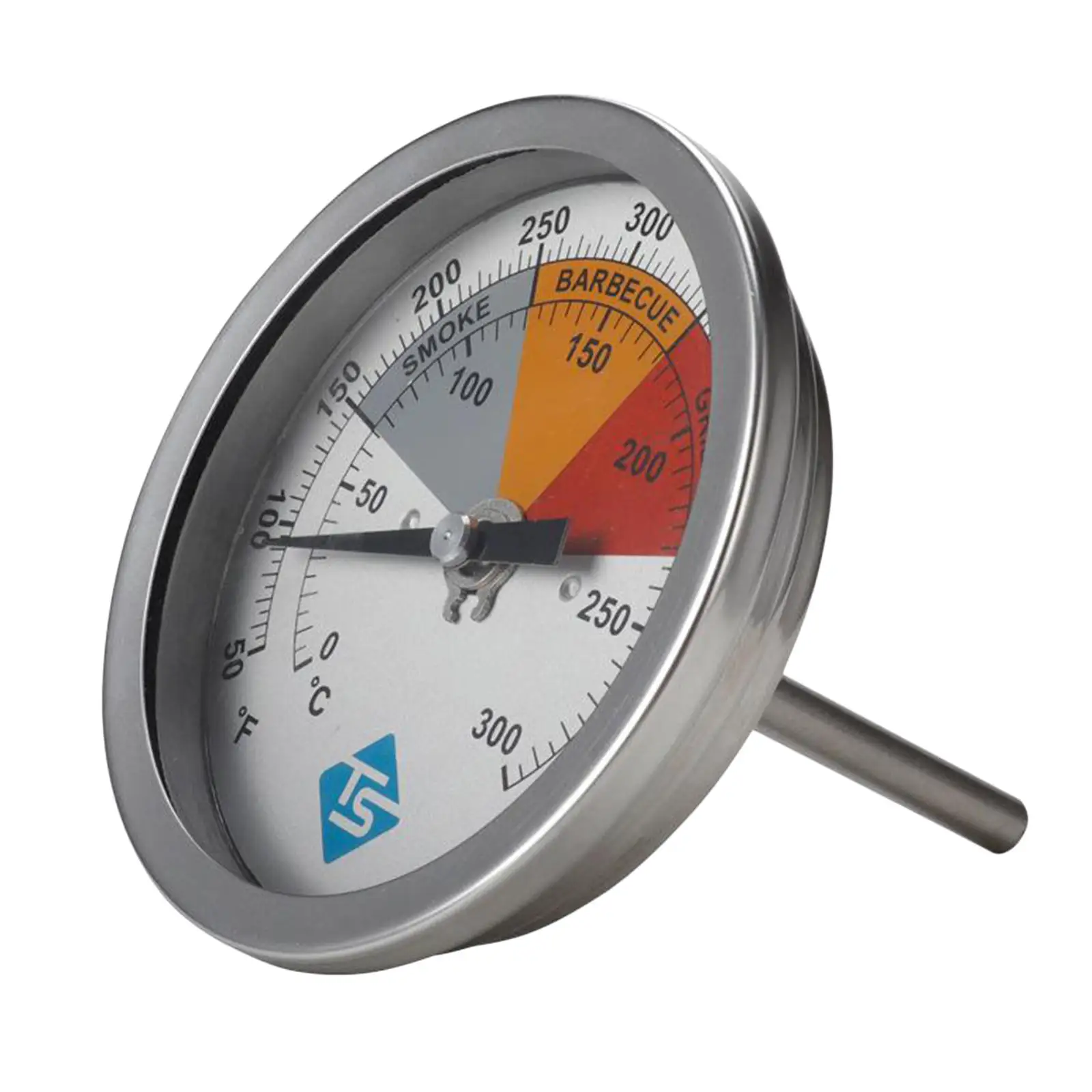 

Термометр из нержавеющей стали для барбекю и гриля, 3,27 дюйма, 0-300 градусов по Цельсию