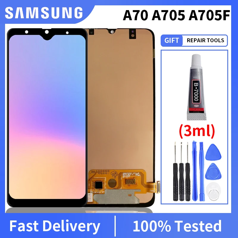 100% Original Good Working LCD For Samsung Galaxy A70 A705 SM-A705F LCD Display Touch Screen Digitizer Assembly For A70 Display
100% Original Good Working LCD For Samsung Galaxy A70 A705 SM-A705F LCD Display Touch Screen Digitizer Assembly For A70 Display