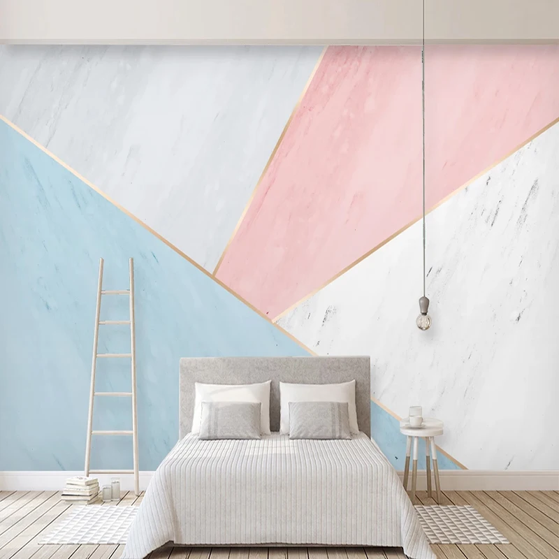Custom Wall Cloth Simple Geometric Pink Marble Wall Sticker Mural Living Room Children Bedroom Wall Decor Wallpaper 3D Fresco
Custom Wall Cloth Simple Geometric Pink Marble Wall Sticker Mural Living Room Children Bedroom Wall Decor Wallpaper 3D Fresco