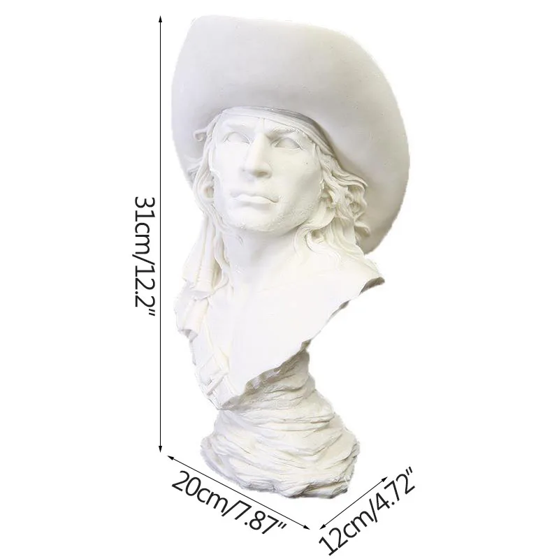 European Sandstone Pirate Captain Statue Resin Character Sculpture Modern Art Display Room Ornament Home Decoration Accessories
European Sandstone Pirate Captain Statue Resin Character Sculpture Modern Art Display Room Ornament Home Decoration Accessories