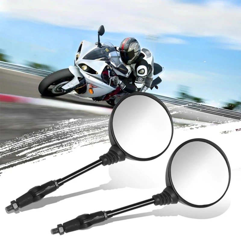 2pcs Rearview Mirror motorbike Side Mirrors 10mm Custom Black Universal Folding Motorcycle Mirror
2pcs Rearview Mirror motorbike Side Mirrors 10mm Custom Black Universal Folding Motorcycle Mirror