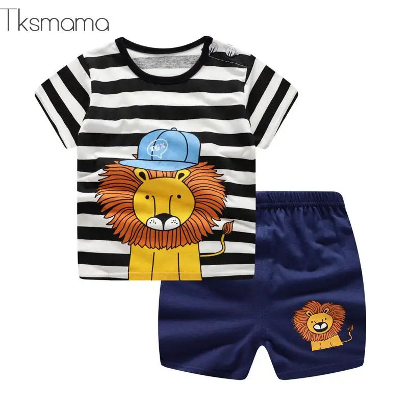 Didi Kdis New Arrival Toddler Boy Kids Clothes Lion Print Short Sleeve T-shirt + Shorts 2 Piece Set Baby Girl Cloths Outfit 
Didi Kdis New Arrival Toddler Boy Kids Clothes Lion Print Short Sleeve T-shirt + Shorts 2 Piece Set Baby Girl Cloths Outfit