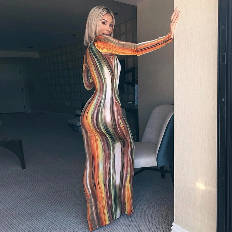 2021 Autumn And Winter New European And American Style Printed High Waist Slim Fit Sexy Long Sleeved Women's Dress
2021 Autumn And Winter New European And American Style Printed High Waist Slim Fit Sexy Long Sleeved Women's Dress