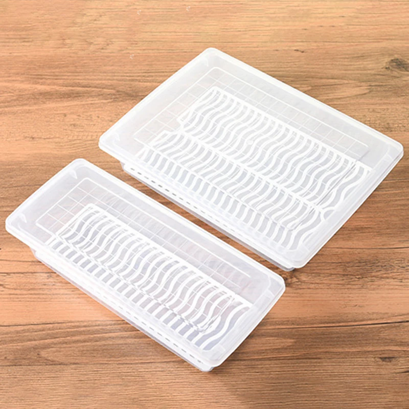 Kitchen Practical Rectangular Refrigerator Drainage Storage Box Plastic Fruit Box Food Sealed Frozen Storage Box
Kitchen Practical Rectangular Refrigerator Drainage Storage Box Plastic Fruit Box Food Sealed Frozen Storage Box