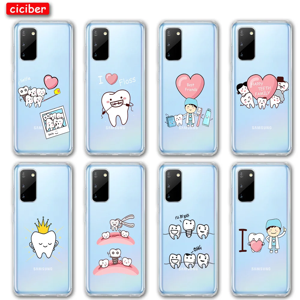 Dentist Teeth Case For Samsung Galaxy S21 A50 S10 A51 A71 A70 A20E A21S S9 S8 S20 Plus Ultra NOTE 20 10 9 8 Plus Soft TPU Fundas
Dentist Teeth Case For Samsung Galaxy S21 A50 S10 A51 A71 A70 A20E A21S S9 S8 S20 Plus Ultra NOTE 20 10 9 8 Plus Soft TPU Fundas