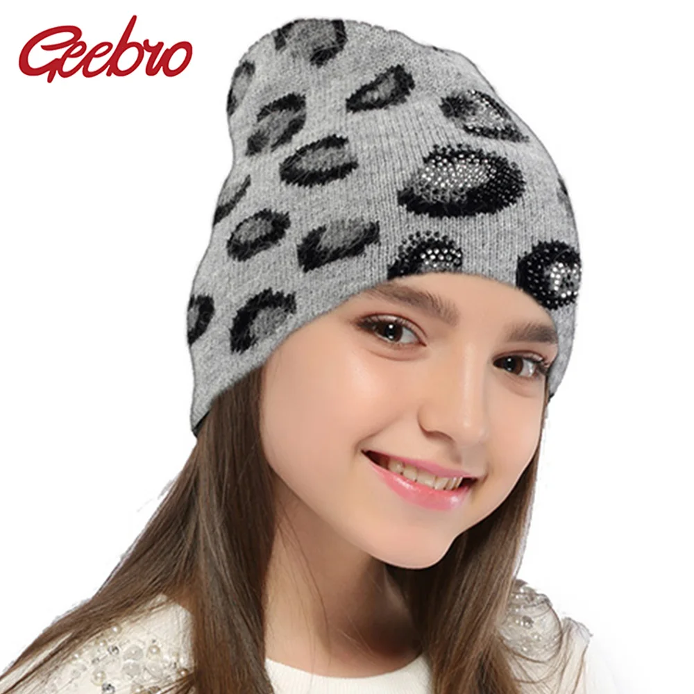 Geebro Female Warm Soft Thick Beanies Women Lovely Mottled Elastic Hats With Shiny Rhinestones Caps Winter Wool Skullies Bonnet
Geebro Female Warm Soft Thick Beanies Women Lovely Mottled Elastic Hats With Shiny Rhinestones Caps Winter Wool Skullies Bonnet