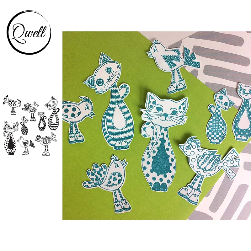 QWELL Clear Silicone Stamps Strange Cats Birds Shoes Pattern for DIY Scrapbooking Paper Craft Cards Album New 2021
QWELL Clear Silicone Stamps Strange Cats Birds Shoes Pattern for DIY Scrapbooking Paper Craft Cards Album New 2021