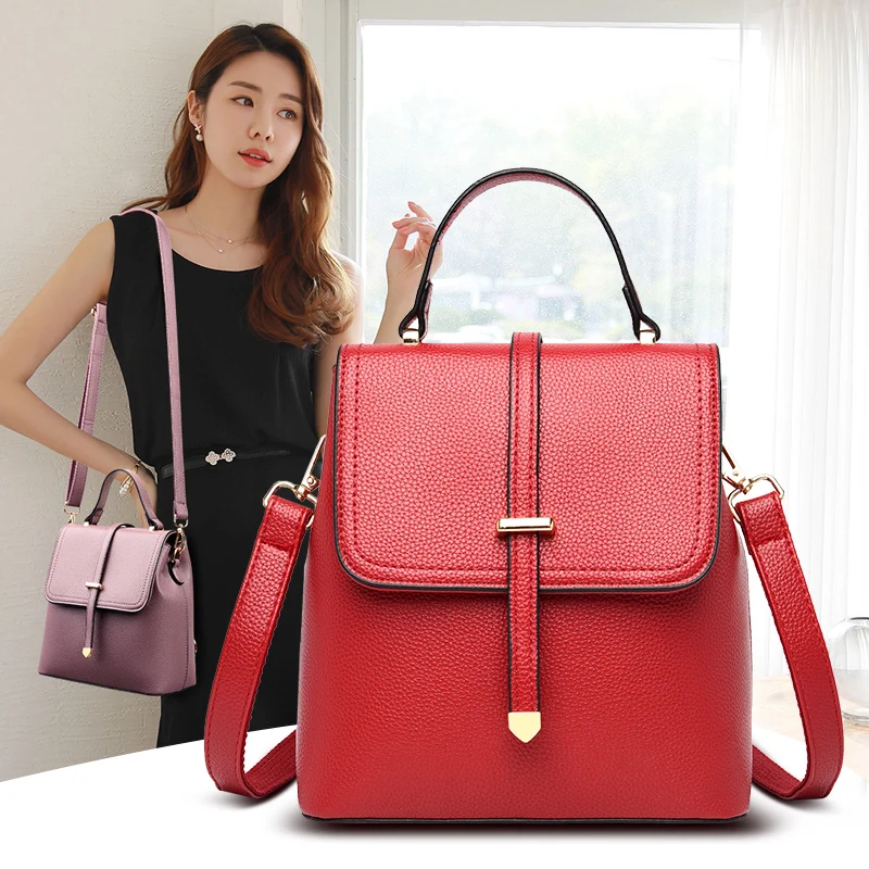 Small Casual Women's Backpack 2021 New Trend High Quality Pu Leather Backpacks Multifunction Backbag Female Solid Color Backpack
Small Casual Women's Backpack 2021 New Trend High Quality Pu Leather Backpacks Multifunction Backbag Female Solid Color Backpack