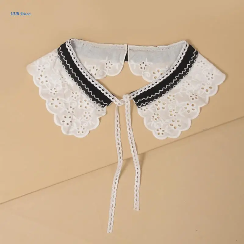 XX9D Embroidered False Collars Delicate Brim Tether Closure Summer Dress Adornment
XX9D Embroidered False Collars Delicate Brim Tether Closure Summer Dress Adornment