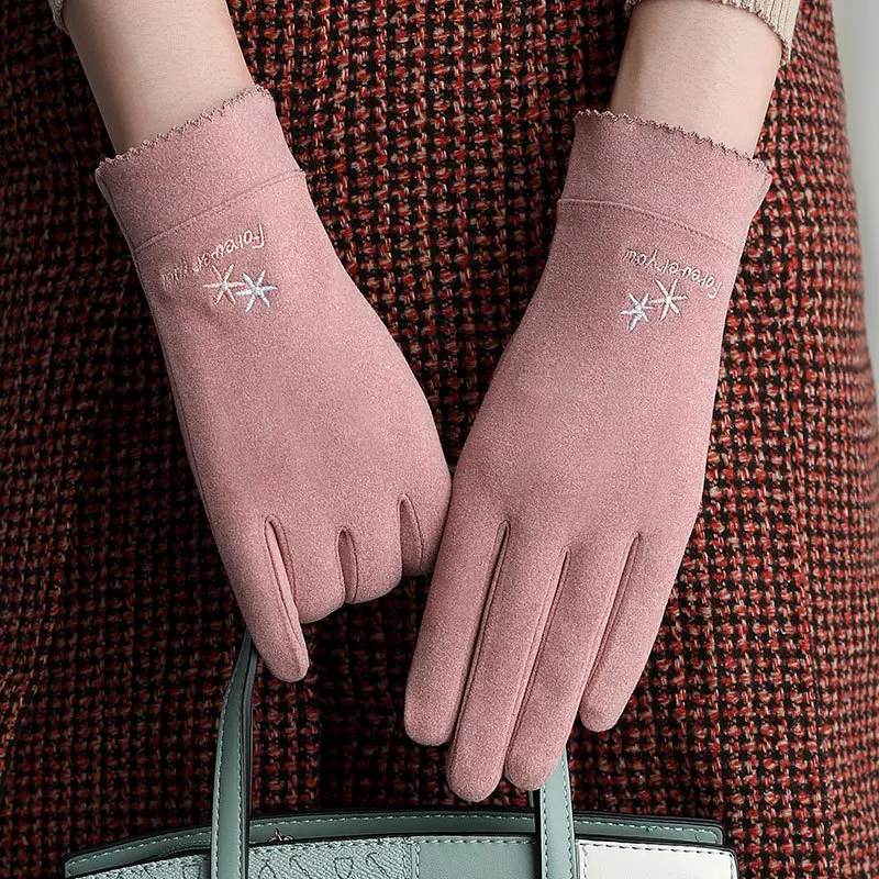 2021 Fashion Women Gloves Autumn Winter Cycling Gloves Embroidery Printing Outdoor Warm Driving Hiking Touch Screen Windproof
2021 Fashion Women Gloves Autumn Winter Cycling Gloves Embroidery Printing Outdoor Warm Driving Hiking Touch Screen Windproof