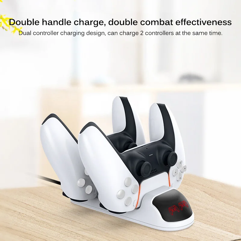 For PS5/PS5 Slim/PS5 Pro Game Controller Dual USB Handle Fast Charging Dock Station Stand Charger LED Indicator | Электроника