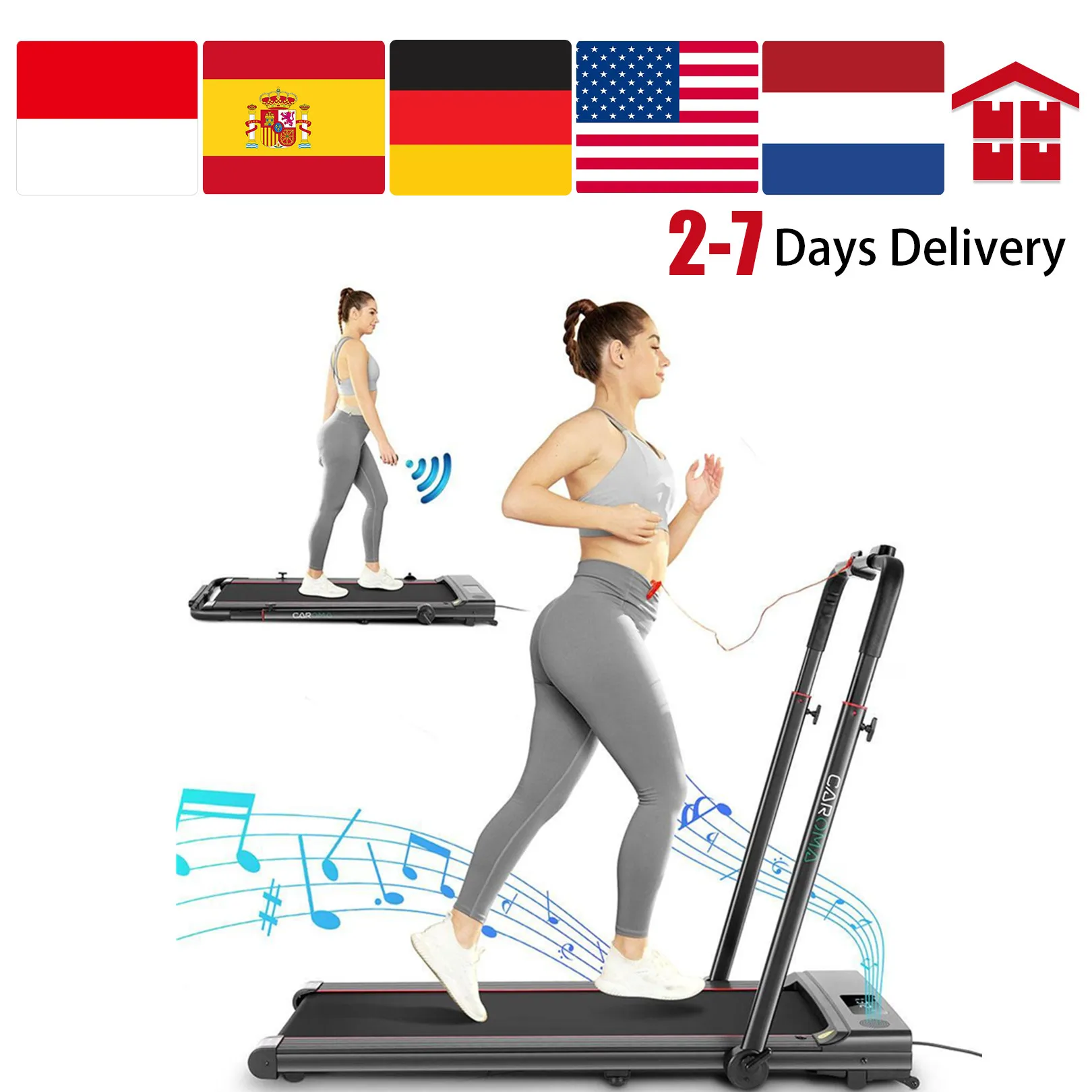 50/60 HZ 2.0HP LED 1-12km/h Display Super Quiet Powerful Treadmill Foldable Upright Storage Running Walking Bluetooth Speaker
50/60 HZ 2.0HP LED 1-12km/h Display Super Quiet Powerful Treadmill Foldable Upright Storage Running Walking Bluetooth Speaker